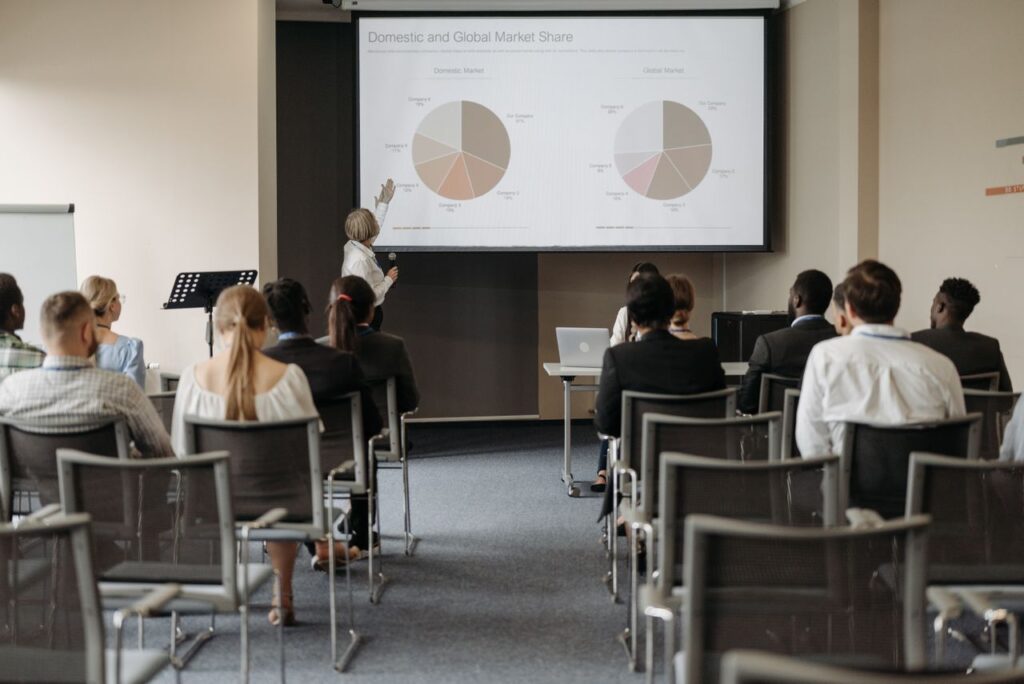 Interactive corporate training workshop designed to improve organizational performance.
